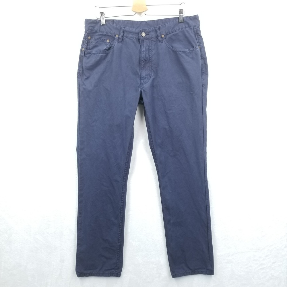 Polo Ralph Lauren Pants Men Blue 35 x 30 100% Cotton Overdyed Chino Straight